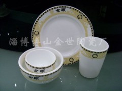 淄博金世鎂質強化瓷消毒餐具批發廠家