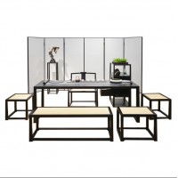 重慶定制新中式茶樓家具新中式會所家具新中式酒店家具