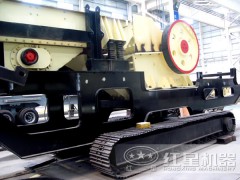 時產300噸的移動建筑垃圾破碎站成功投產市場JYX77