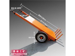 載重600kg電動平板拉磚車 手推式一次性卸車工地拉磚車