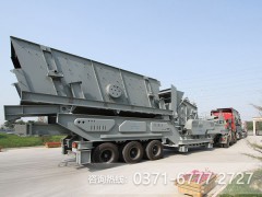 華燈初上夜未央移動制砂機留下魅力光影