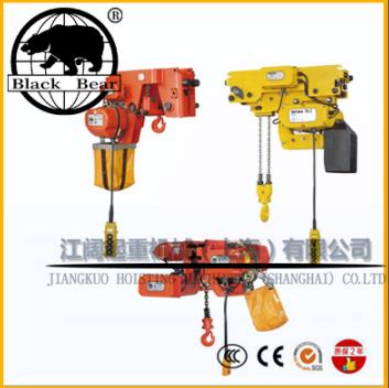單鏈條電動葫蘆黑熊牌-2噸雙速黑熊牌電動葫蘆-固定式包郵